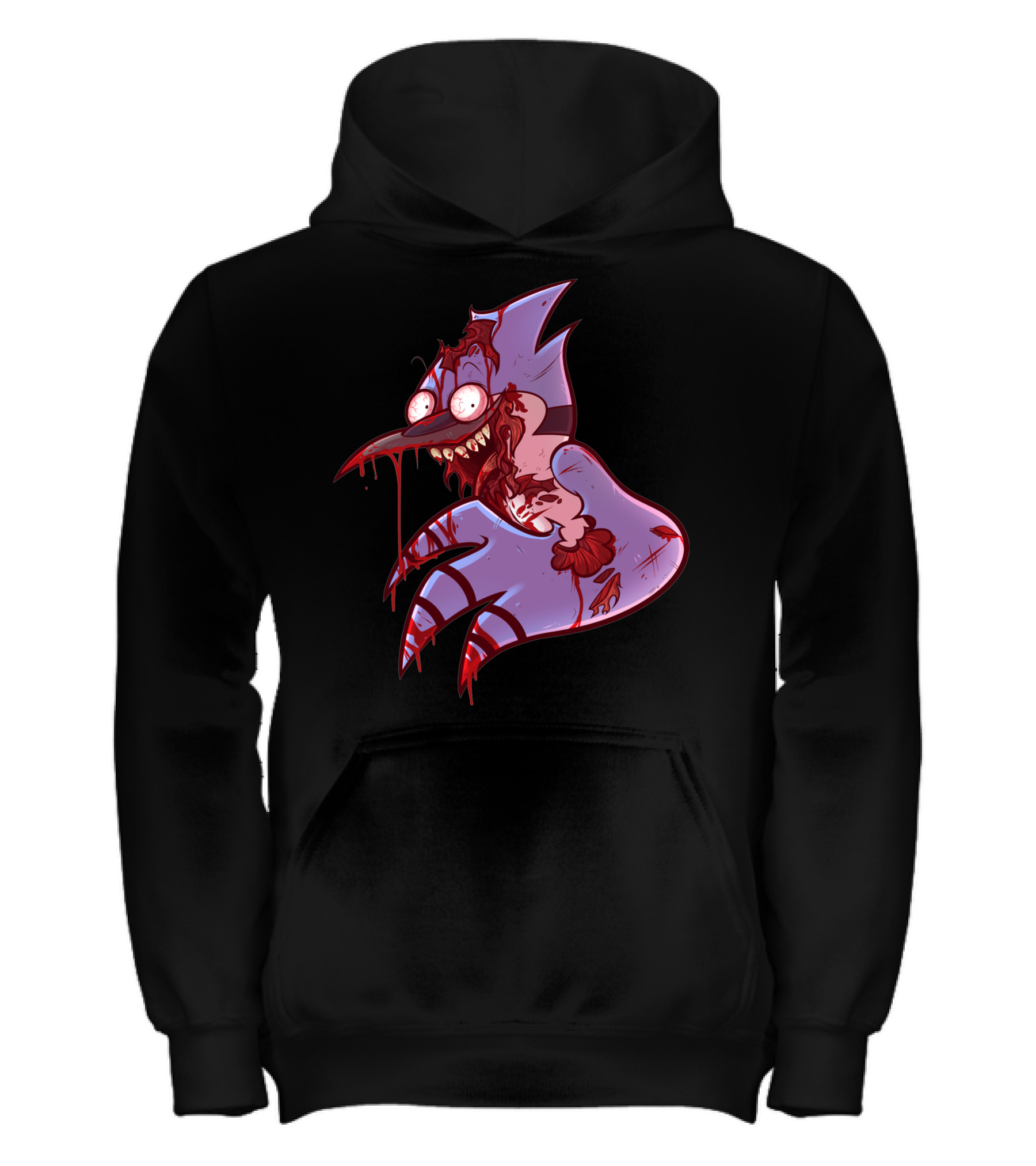 Mordecai From Regular Show Walking Dead Kids Hoodie - TeeHex